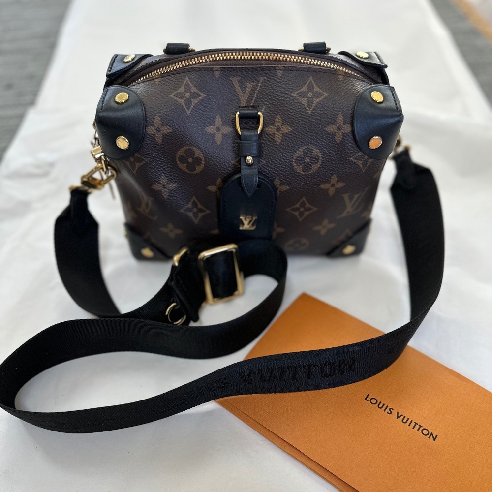 LOUIS VUITTON Monogram Petite Malle Souple  100% Authentic or your Money Back!